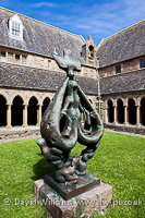 Sculpture at Iona Abbey, Iona.